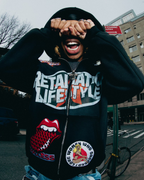 Black SuccessZip Hoodie – Black