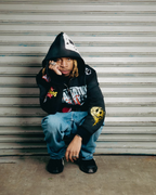 Black SuccessZip Hoodie – Black