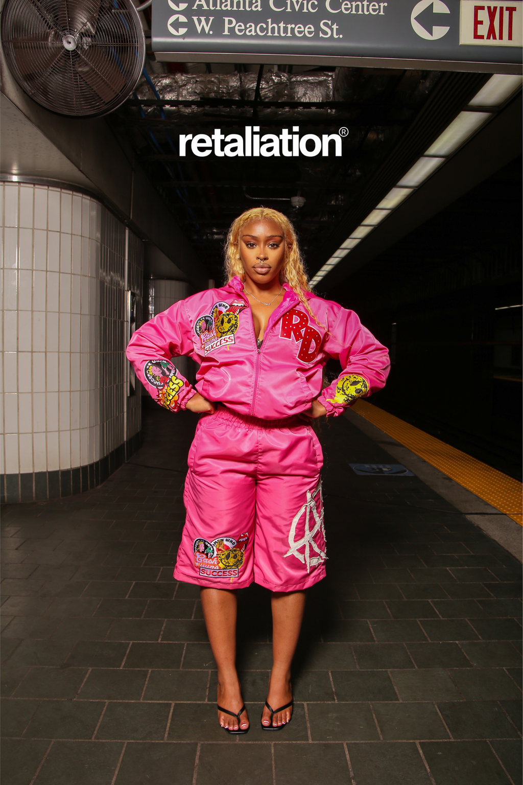 "Success Over War™" Windbreaker Top