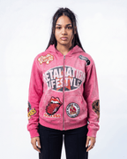 Light Pink Success Double Zips