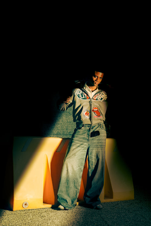 Grey Success Double Zips